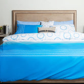Blue Circles King Quilt Cover Set